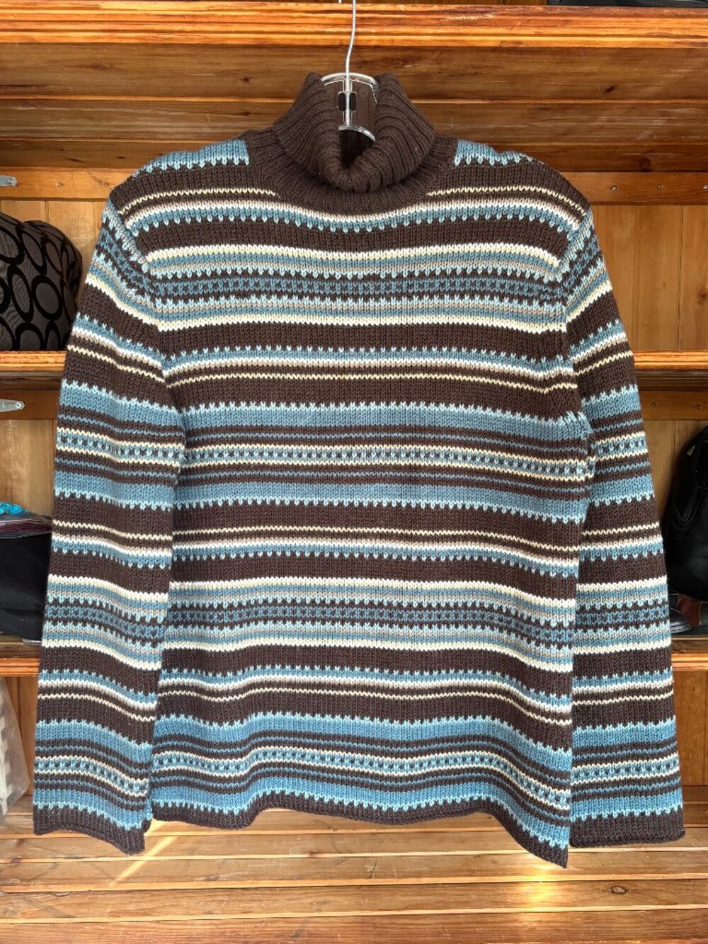 Jones New York wool blend warm & cosy turtleneck sweater size XL